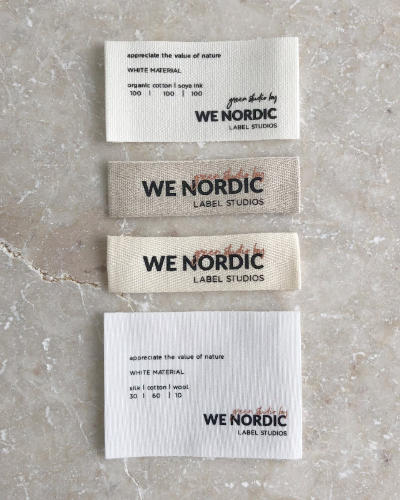 recycled printed labels